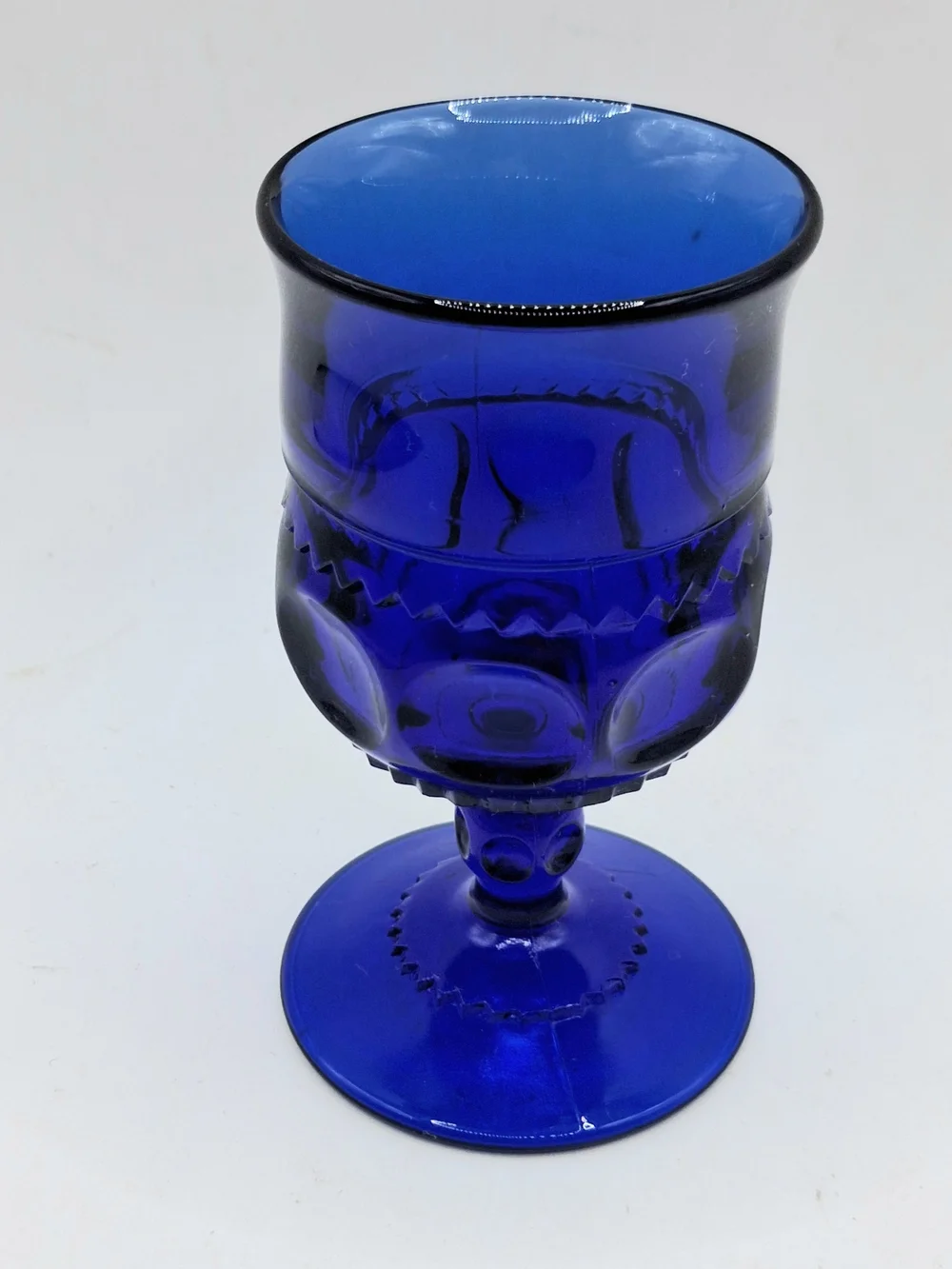 Indiana Glass Cobalt Blue Goblets Set of 4